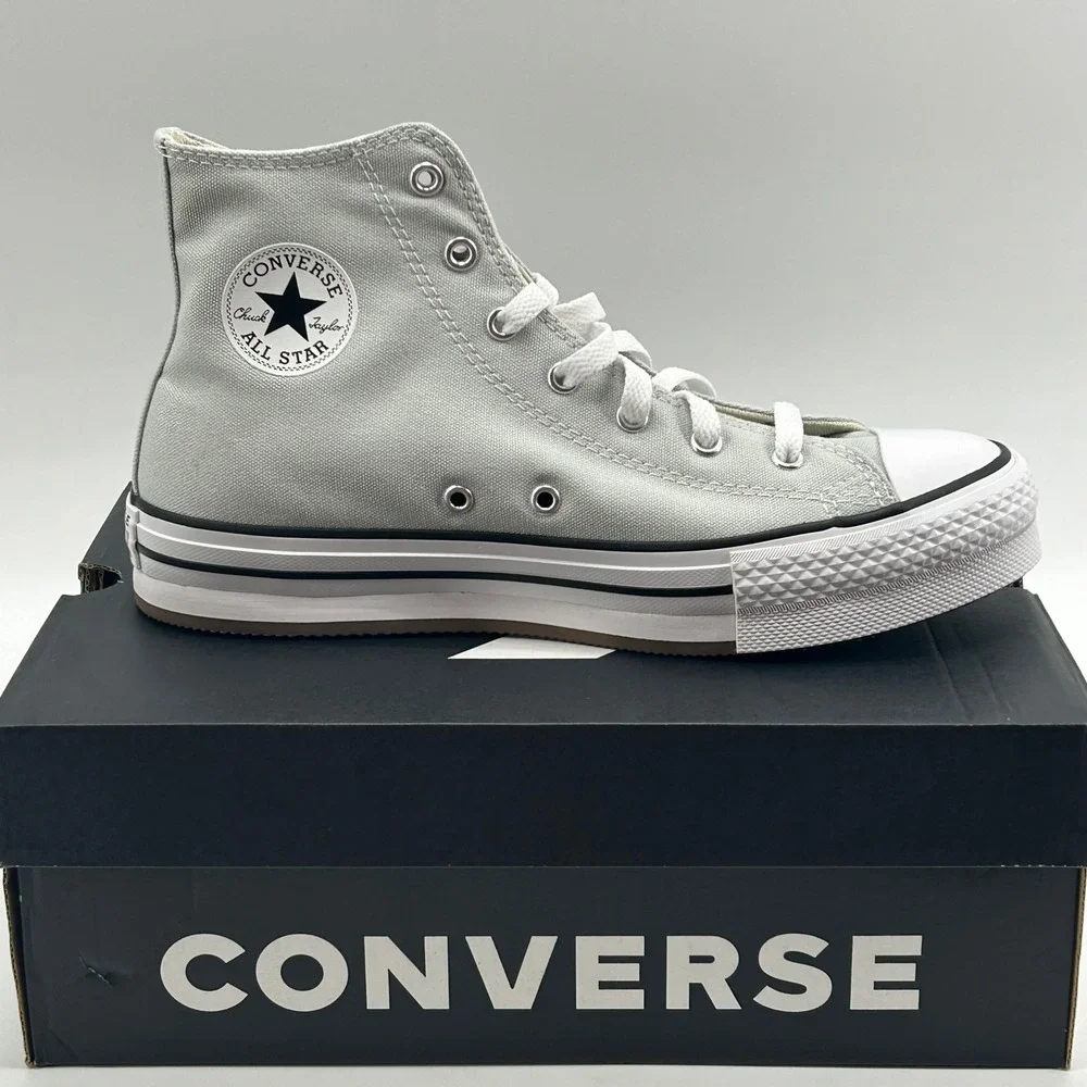 Converse CTAS EVA Lift Hi Kids 7 Rainwashed Grey A13122F Platform NIB